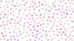 无缝的水彩画壁纸粉红色的圈纹理白色几何点插图可爱的水彩壁纸