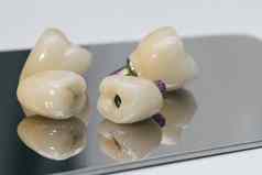 牙科健康护理牙科牙医对象牙科锆植入物