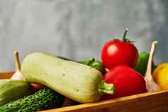 食物维生素有机食物厨房农场产品木背景