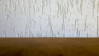 空前自然木表格复古的白色装饰墙显示产品木表格白色墙空木桌面计数器架子上墙房间