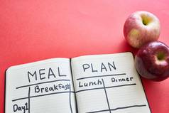 笔记本营养计划水果饮食健身健康