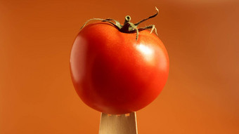 单美味的<strong>红色</strong>的番茄木叉的想法问题食物开放空间多汁的multi-nested浆果年度常年草蔬菜<strong>文化</strong>