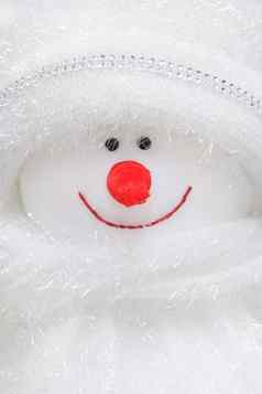 肖像玩具雪人关闭一年cristmassconcept