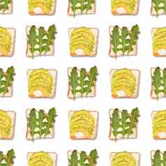 三明治烤面包配料无缝的模式