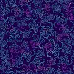 水彩无缝的花粉红色的蓝色的涂鸦紫罗兰色的背景模式手画元素明亮的艺术纺织壁纸古董纹理没完没了的打印