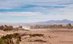 吉普车玻利维亚沙漠