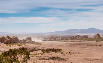 <strong>吉普车</strong>玻利维亚沙漠