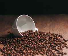 咖啡豆子美食拿铁图片照片对象
