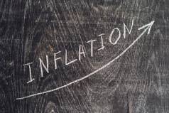 增长通货膨胀图表词通货膨胀董事会