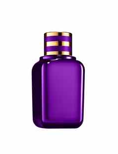 紫色的香水孤立的