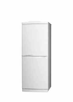 现代冰箱孤立的白色背景