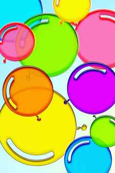 色彩斑斓的气球