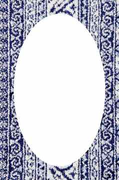 织物地毯纹理饰品框架椭圆形