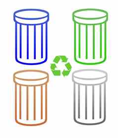 集回收垃圾罐垃圾垃圾箱