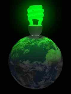地球绿色光