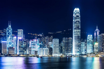 在香港香港具有里程碑意义的晚上