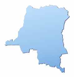 民主共和国刚果地图