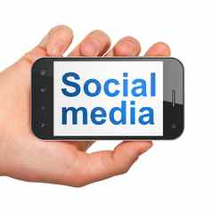 社会媒体概念社会媒体智能手机