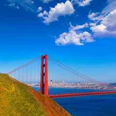 三旧金山金门桥马林海角加州