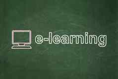教育概念电脑电子学习黑板背景