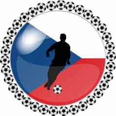 足球按钮捷克共和国