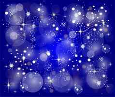 蓝色的圣诞节背景星星