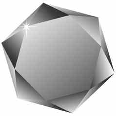 六角钻石白色