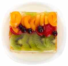 凝乳蛋糕煎饼果子水果浆果
