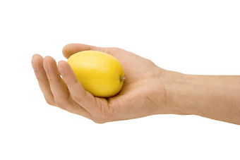 黄色的柠檬手