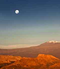 留下月亮谷阿塔卡马智利