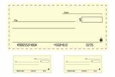 模板空白银行检查支票