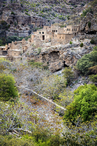 废墟Wadi巴尼habib