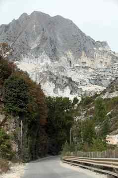 大理石采石场apuan阿尔卑斯山脉