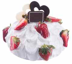 蛋糕草莓冰奶油蛋糕背景