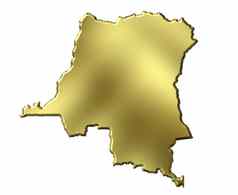 刚果民主共和国金地图