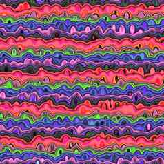 色彩斑斓的波模式