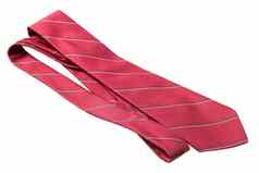 红色的条业务脖子领带