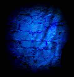 蓝色的砖石头墙