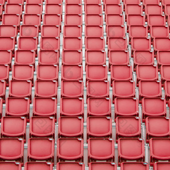 红色的座位体育运动体育场