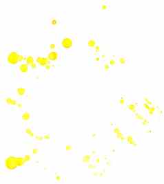 黄色的油漆飞溅