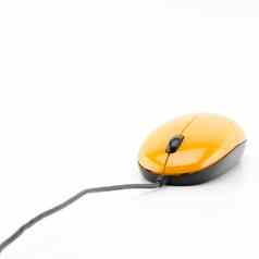 橙色电脑鼠标
