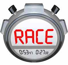 秒表记录比赛时间快赛车事件小时