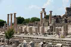废墟古老的希腊城市以弗所