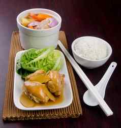 鸡草汤能中国人食物风格
