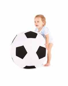 婴儿男孩足球球