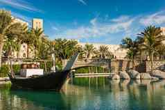 迪拜阿联酋11月视图露天市场麦地那朱美拉