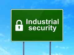 安全概念工业安全关闭挂锁路标志背景