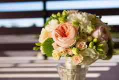 婚礼花束花玫瑰美丽的花束