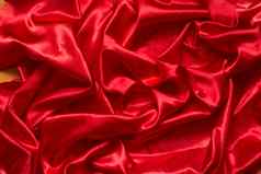 红色的缎丝绸织物