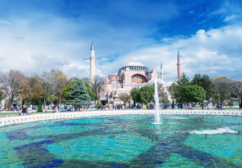 伊斯坦布尔火鸡9月游客走sultanah